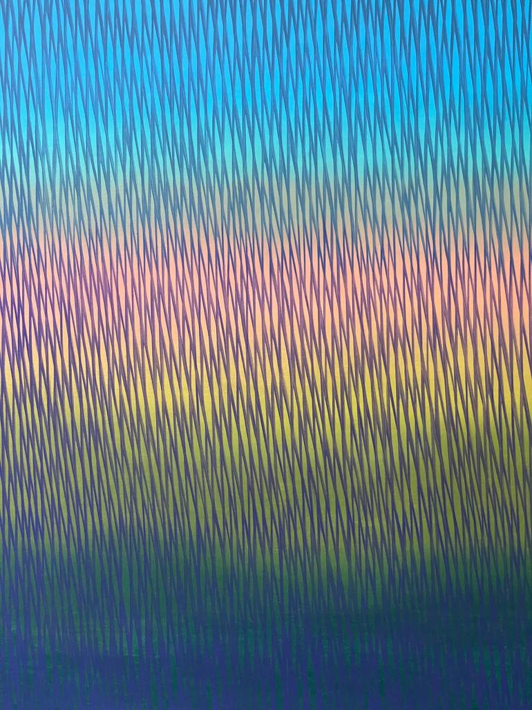 Original Abstract Landscape Painting by Vasyl Kolodiy