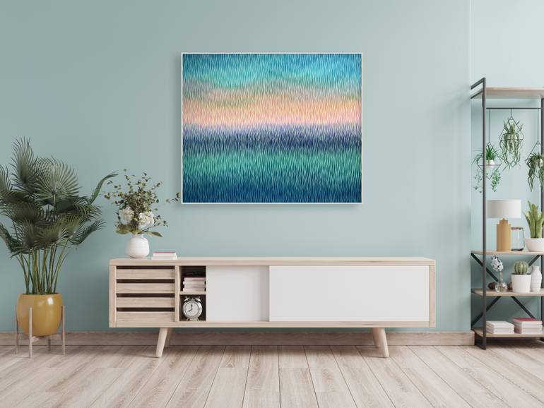 Original Abstract Landscape Painting by Vasyl Kolodiy