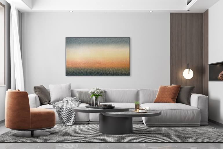 Original Abstract Landscape Painting by Vasyl Kolodiy