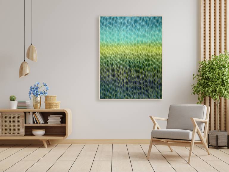 Original Abstract Landscape Painting by Vasyl Kolodiy