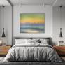 Mockup painting on the wall in the bedroom