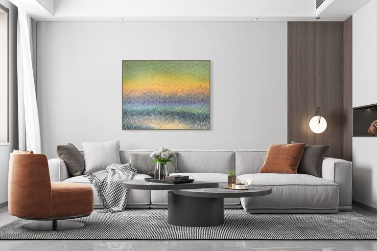 Original Abstract Landscape Painting by Vasyl Kolodiy