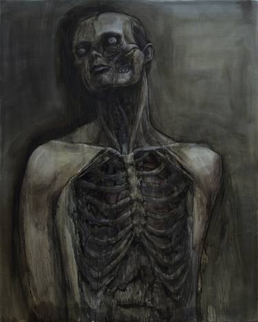 Original Figurative Mortality Paintings by Dabin Lee