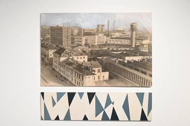 Original Contemporary Cities Mixed Media by Sarah Muscalu