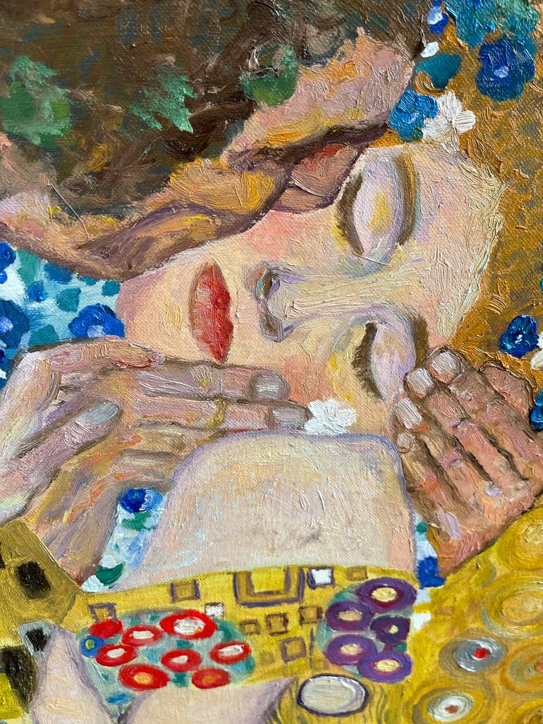Original Abstract Expressionism Love Painting by Olga Heimbach