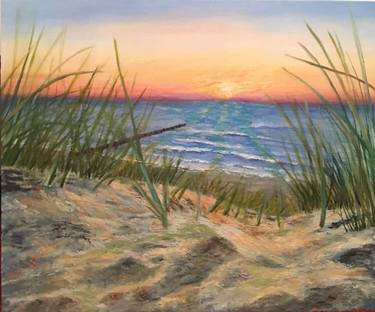 Print of Modern Beach Paintings by Olga Heimbach