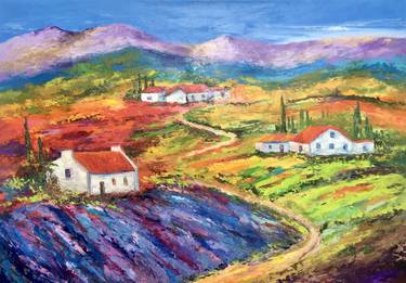 Original Expressionism Landscape Paintings by Olga Heimbach