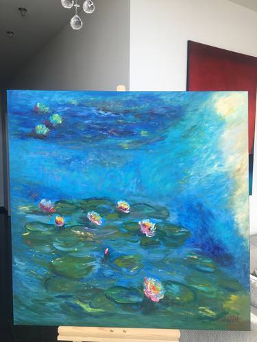 Water Lilies Seerosen Wasserlillien Monet Art thumb