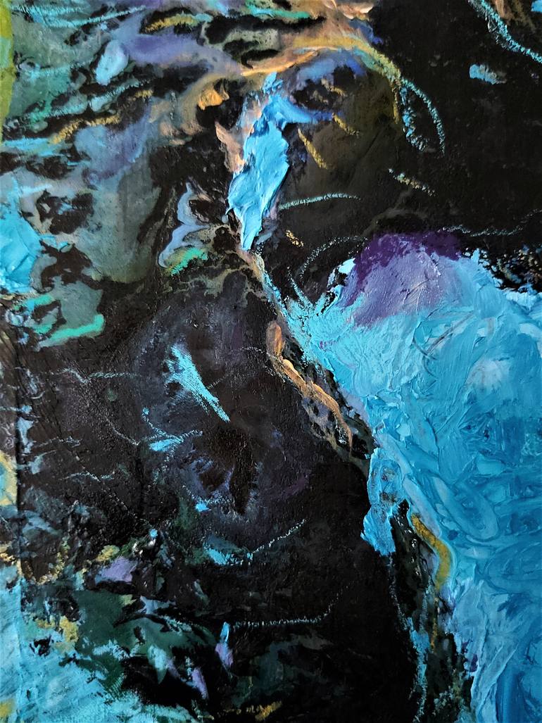 Original Abstract Expressionism Abstract Painting by Marilena Balint