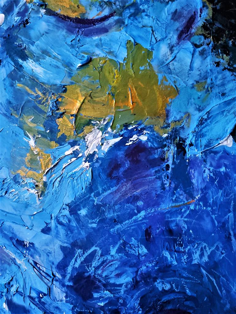 Original Abstract Expressionism Abstract Painting by Marilena Balint