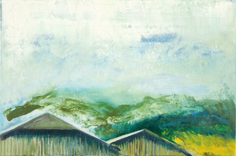 Original Landscape Painting by IWONA ROSSOCHACKA KENNY