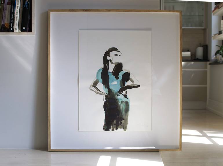 Original Conceptual People Printmaking by IWONA ROSSOCHACKA KENNY