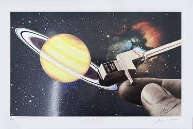 Original Outer Space Printmaking by Joe Webb