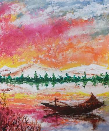 Original Abstract Landscape Paintings by Pritanshee Singh
