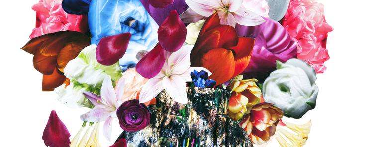 Original Floral Collage by James Davis