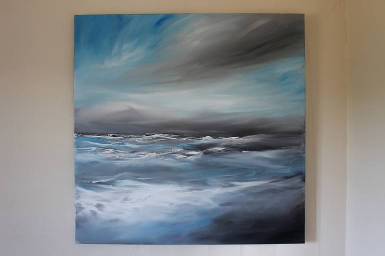 Original Expressionism Seascape Painting by Alex Moore