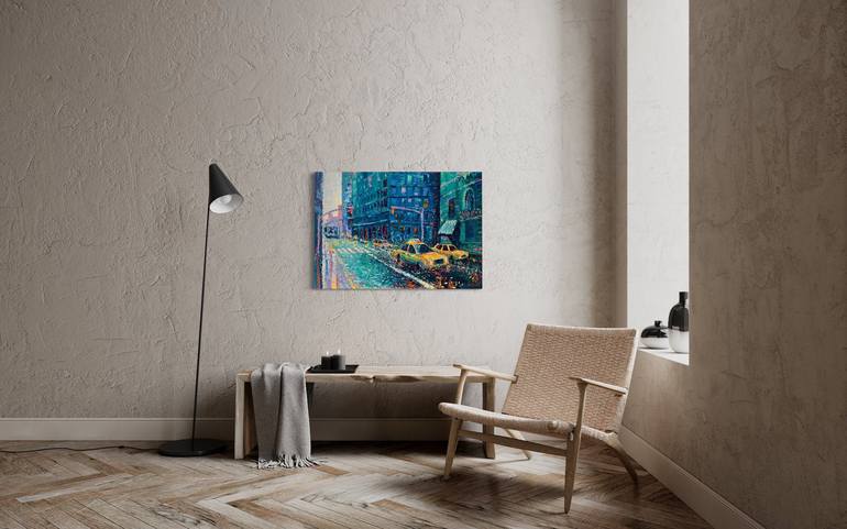 Original Cities Painting by Adriana Dziuba