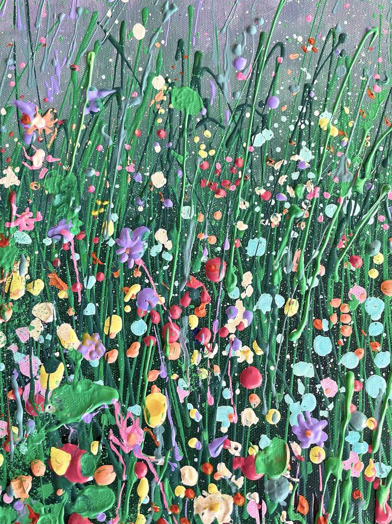 Original Impressionism Floral Painting by Adriana Dziuba