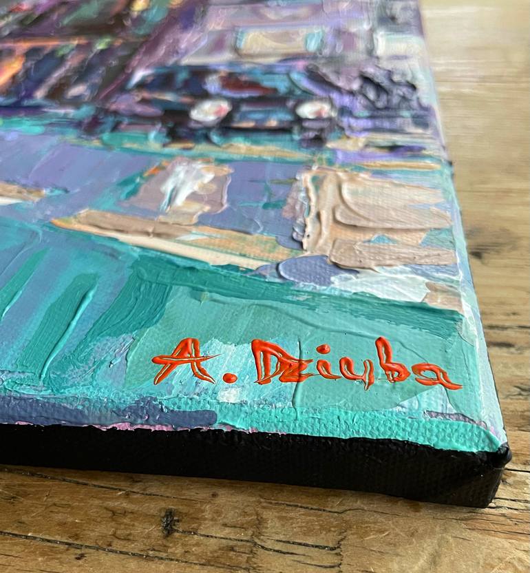 Original Expressionism Cities Painting by Adriana Dziuba