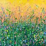 Sunlit Golden Meadow by Adriana Dziuba