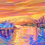 Sydney Harbour at Sunset by Adriana Dziuba