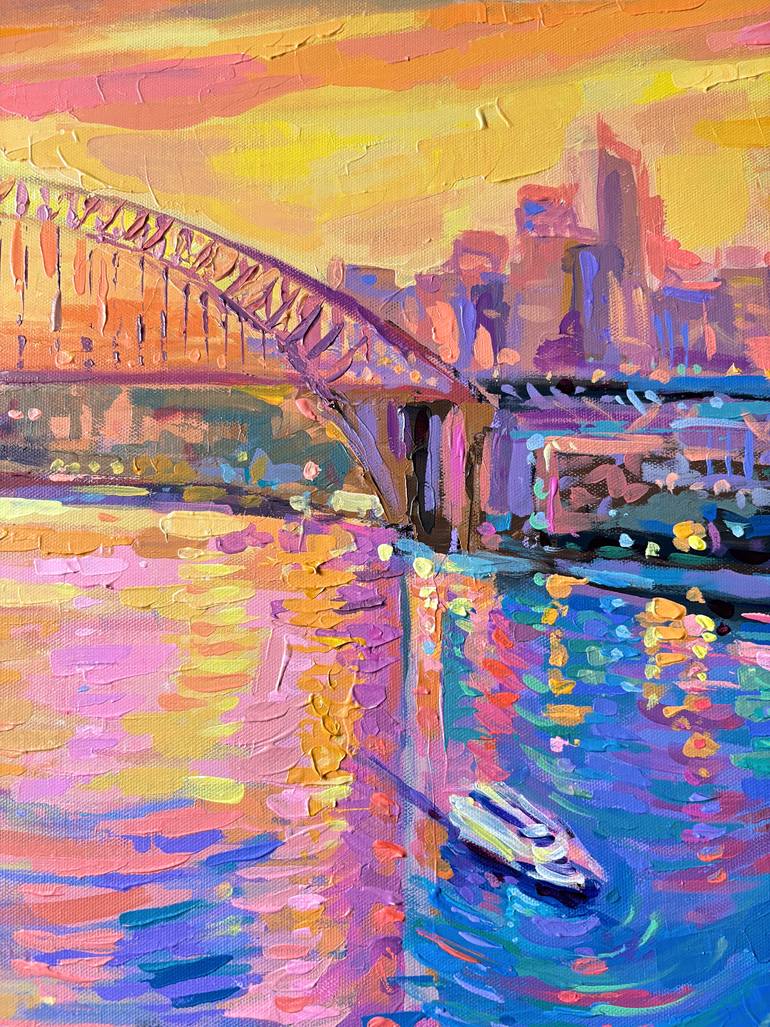 Original Expressionism Cities Painting by Adriana Dziuba