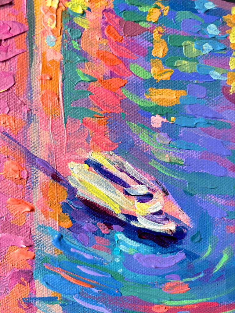 Original Expressionism Cities Painting by Adriana Dziuba