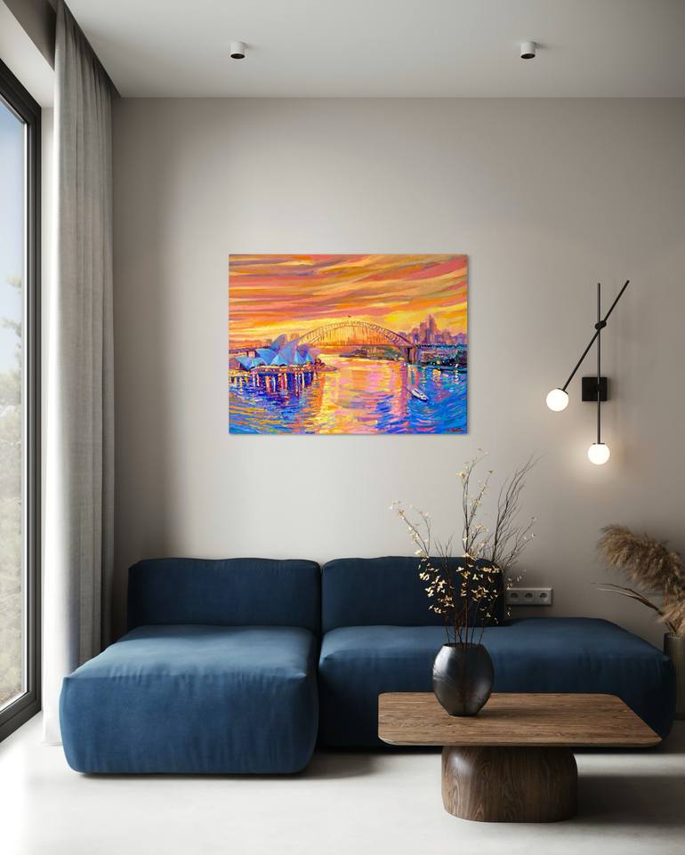 Original Expressionism Cities Painting by Adriana Dziuba