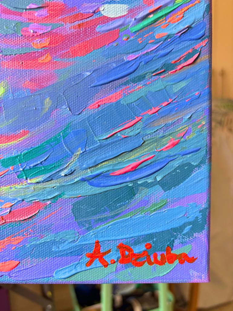 Original Expressionism Cities Painting by Adriana Dziuba