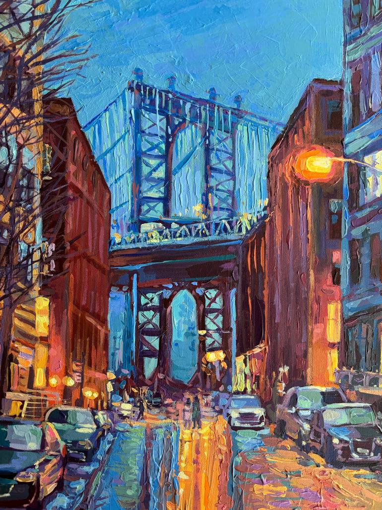 Original Contemporary Cities Painting by Adriana Dziuba