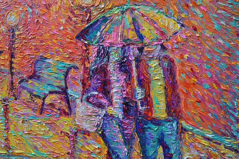 Original Expressionism Landscape Painting by Adriana Dziuba