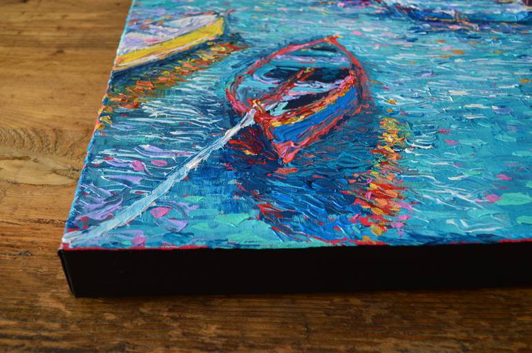 Original Abstract Expressionism Landscape Painting by Adriana Dziuba
