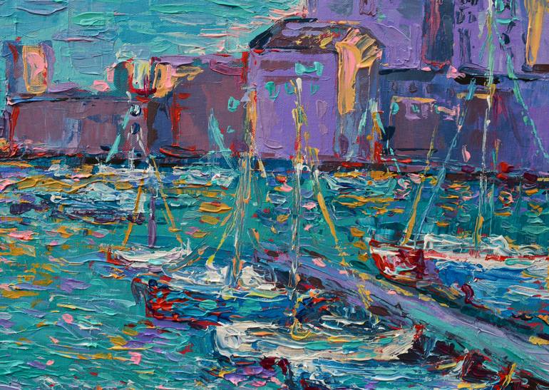 Original Abstract Expressionism Landscape Painting by Adriana Dziuba