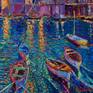 Boats of Giovinazzo at Sunset - Close Up