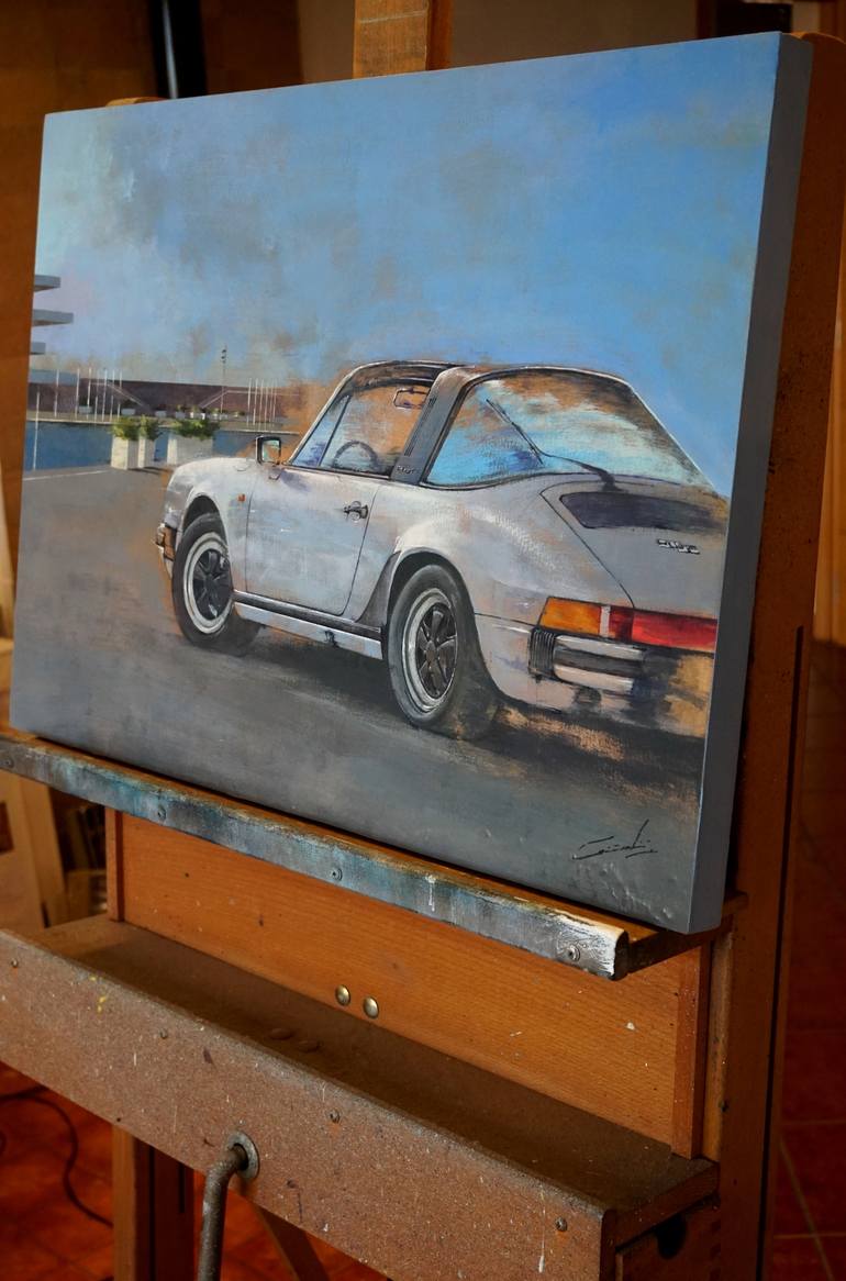 Original Figurative Car Painting by José Vicente Cascales Mascarell