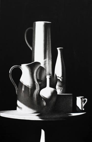 Original Still Life Drawings by Alexander Khlupin