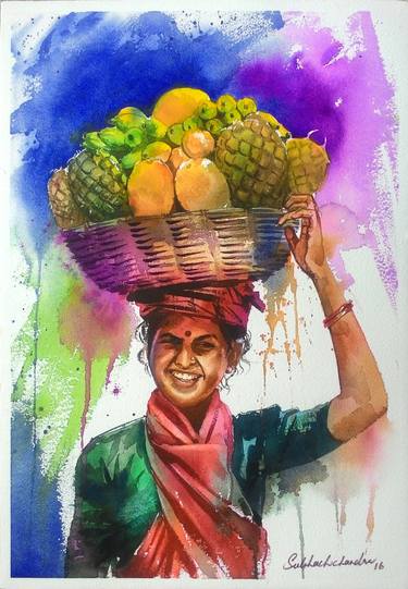 the fruit seller painting