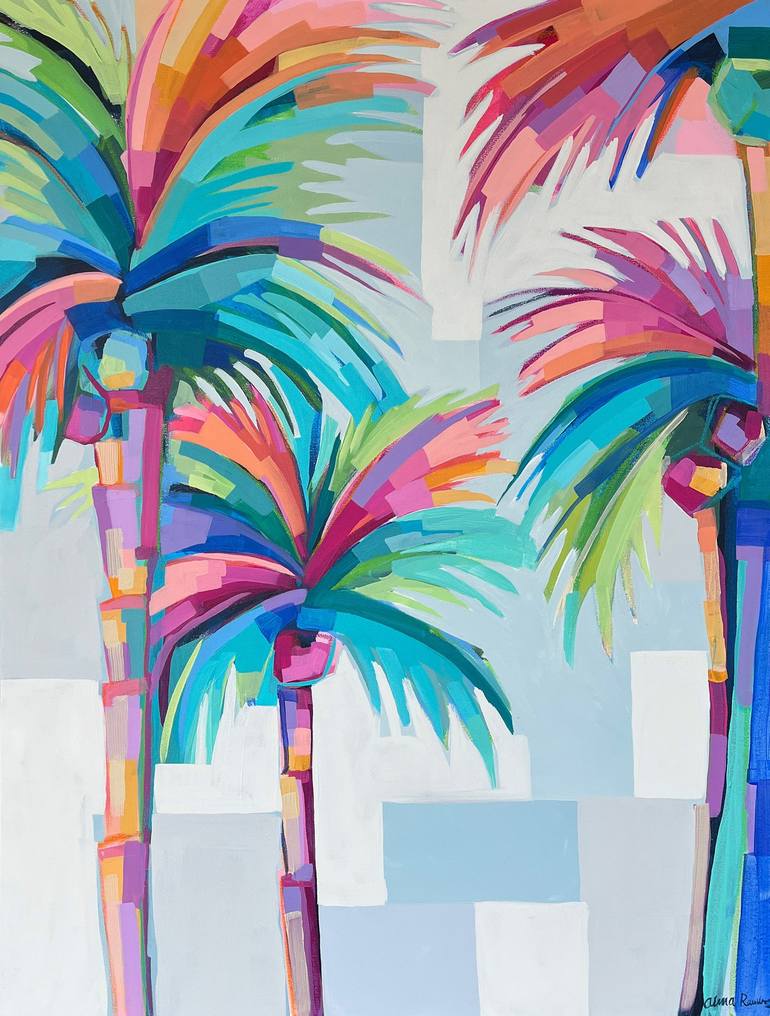 palm tree pop art