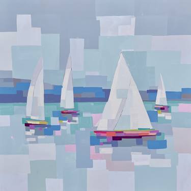 Original Sailboat Paintings by Alma Ramirez