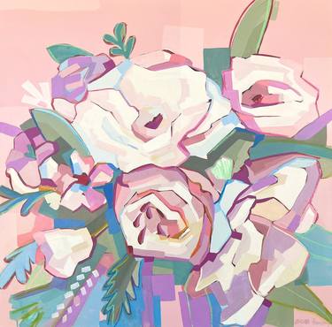 Print of Abstract Floral Paintings by Alma Ramirez
