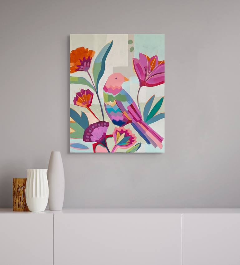 Original Contemporary Floral Painting by Alma Ramirez