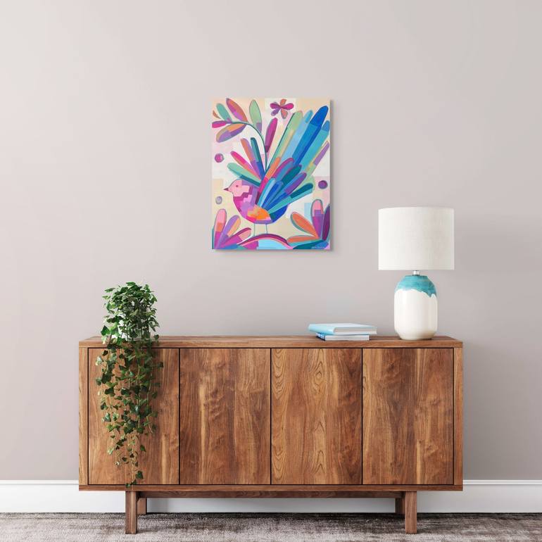 Original Floral Painting by Alma Ramirez