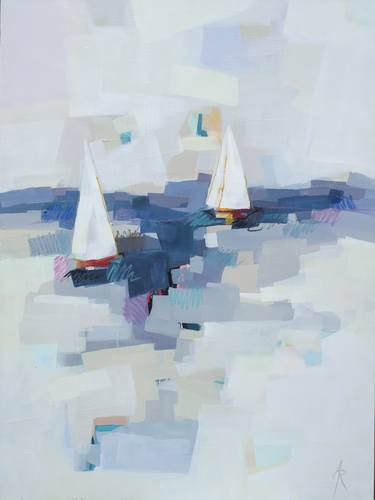 Print of Boat Paintings by Alma Ramirez