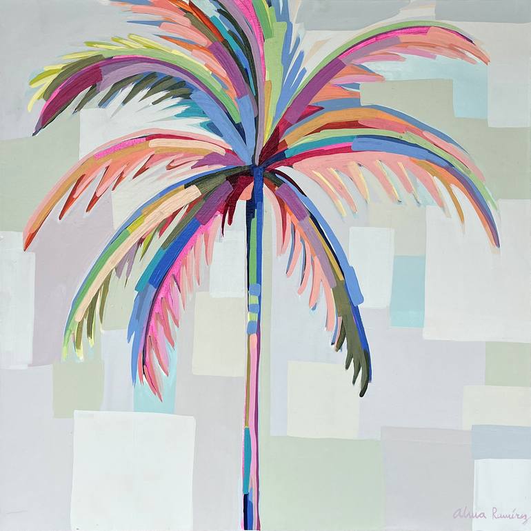 palm tree pop art