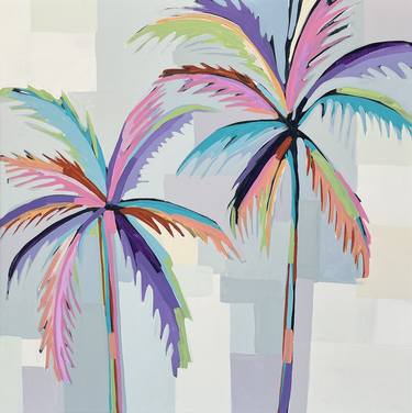 Saatchi Art Artist Alma Ramirez; Paintings, “Two Palms on a Summer Day” #art