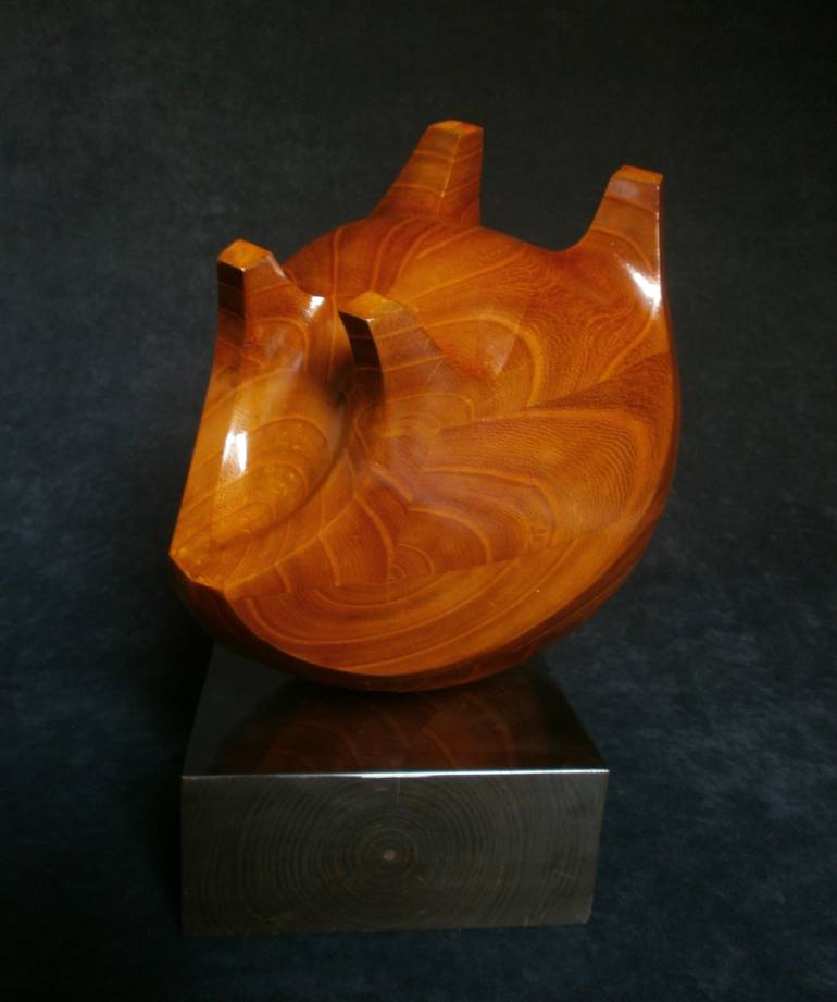 Original Modernism Geometric Sculpture by Gábor Borbély