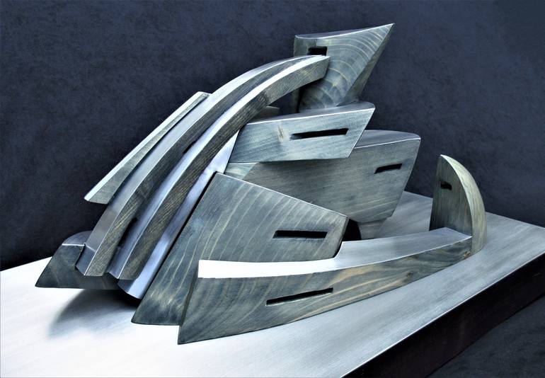 Original Modern Architecture Sculpture by Gábor Borbély