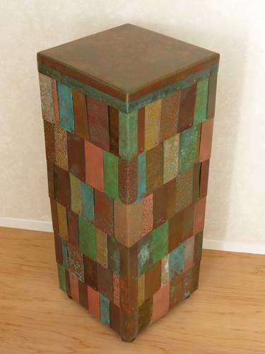 Patchwork Patina Copper Table thumb
