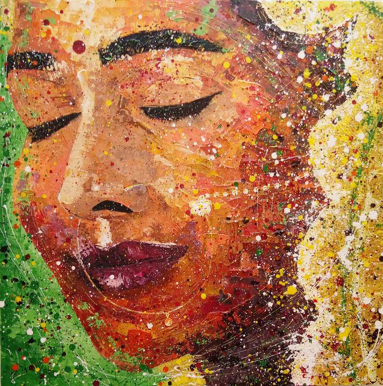 Bollywood Actress. India Painting by Andrey Sidorov | Saatchi Art