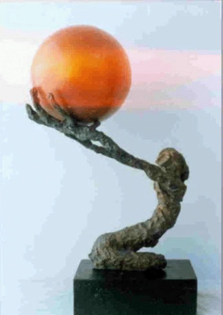 Original Surrealism Fantasy Sculpture by rooma mehra